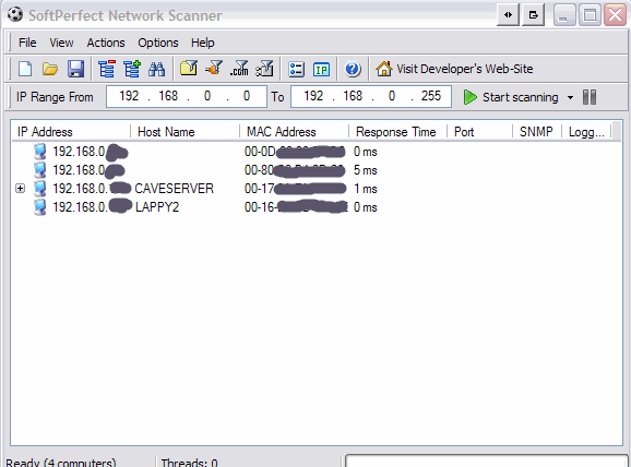 Network scanner pgm main